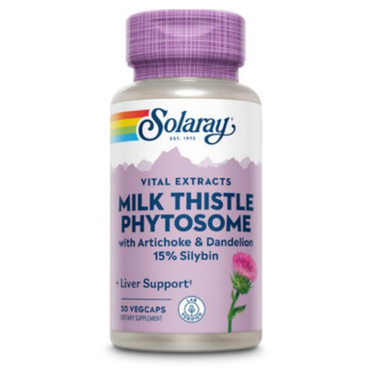 Milk Thistle Phytosome, Solaray, 30 Capsule Vegetale - Vitax.ro