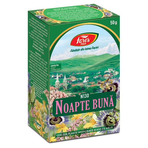 Noapte Buna Sedativ N130, Fares, Ceai la Punga 50gr - Vitax.ro