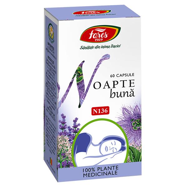 Noapte Buna N136, Fares, 60 Capsule - Vitax.ro