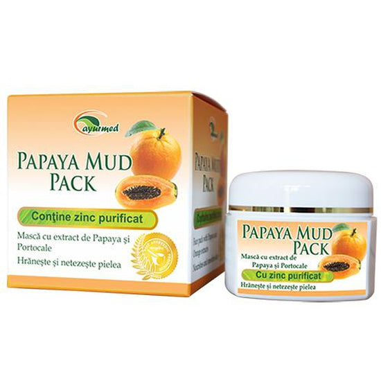 Papaya Mud Pack, Ayurmed, 50ml - Vitax.ro