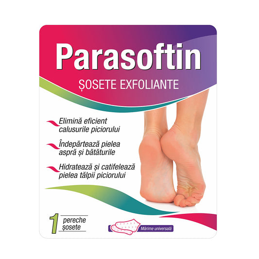 Parasoftin Sosete Exfoliante, Zdrovit, 1 Pereche - Vitax.ro