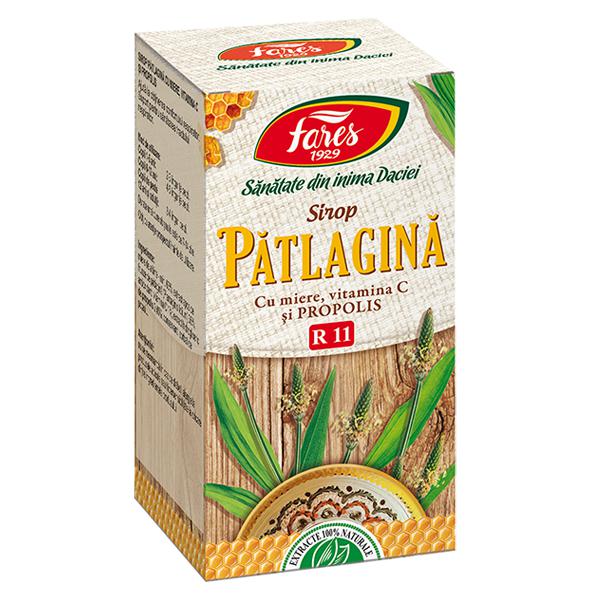 Patlagina Miere si Propolis R11, Fares, Sirop 100ml - Vitax.ro