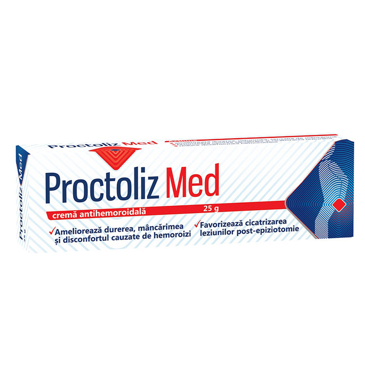 Proctoliz Med Crema Antihemoroidala, Fiterman Pharma, 25 Gr - Vitax.ro