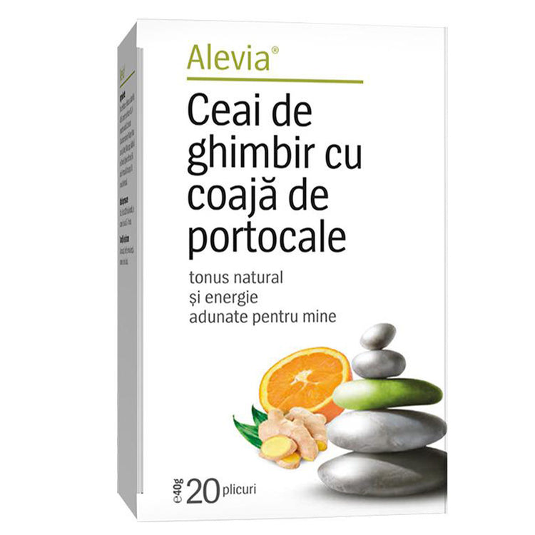 Ceai de Ghimbir si Coaja de Portocale, Alevia, 20 Plicuri - Vitax.ro