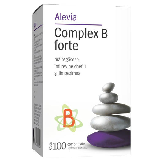 Complex B Forte, Alevia, 100 Comprimate - Vitax.ro