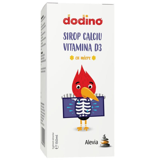 Dodino Sirop Calciu si Vitamina D3, Alevia, 150ml - Vitax.ro