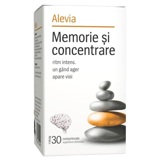Memorie si Concentrare, Alevia, 30 Comprimate - Vitax.ro