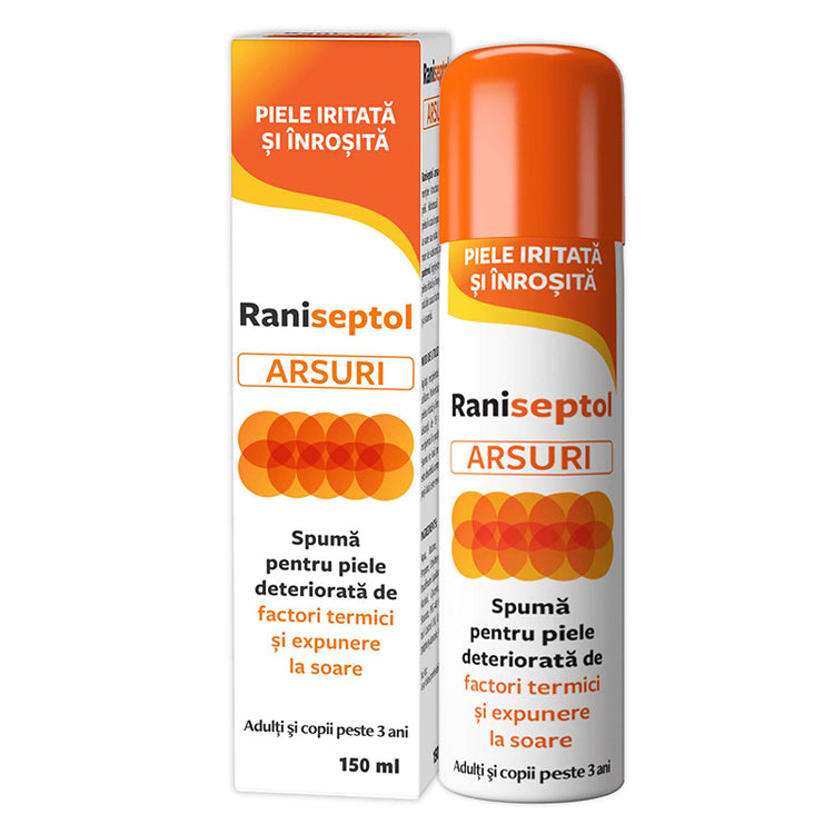 Raniseptol Spray Arsuri Spuma, Zdrovit, 150ml - Vitax.ro