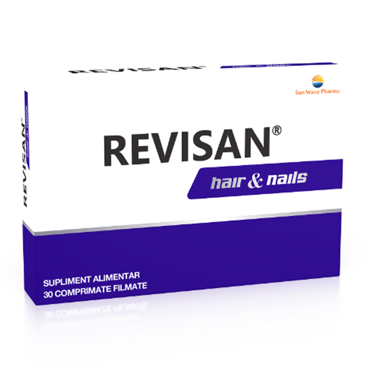 Revisan Hair&Nails, Sun Wave Pharma, 30 Comprimate - Vitax.ro
