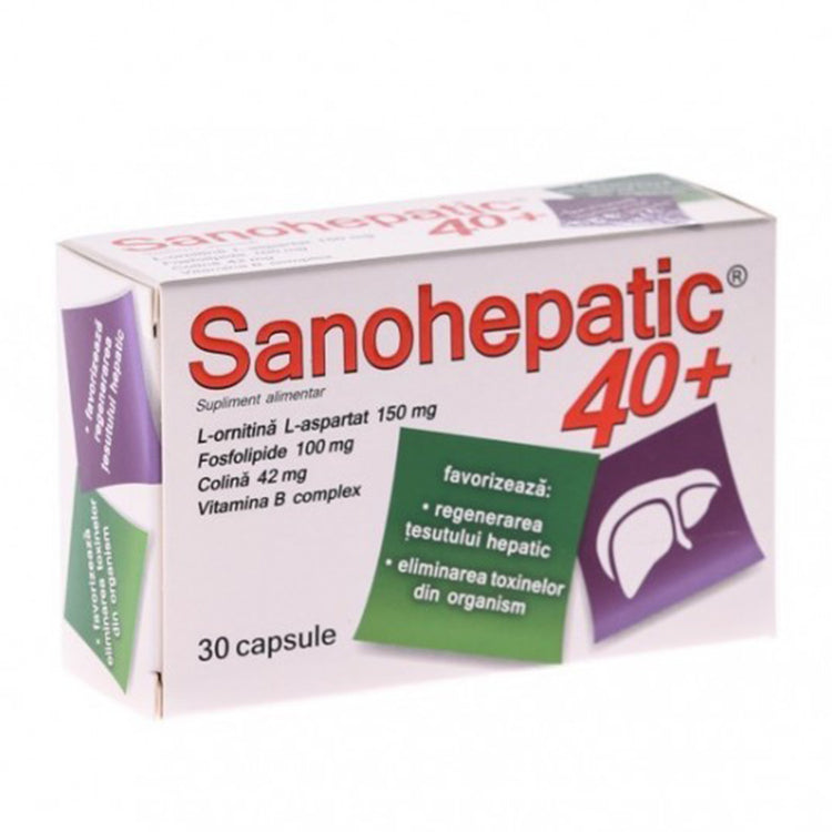 Sanohepatic 40+, Zdrovit, 30 Capsule - Vitax.ro