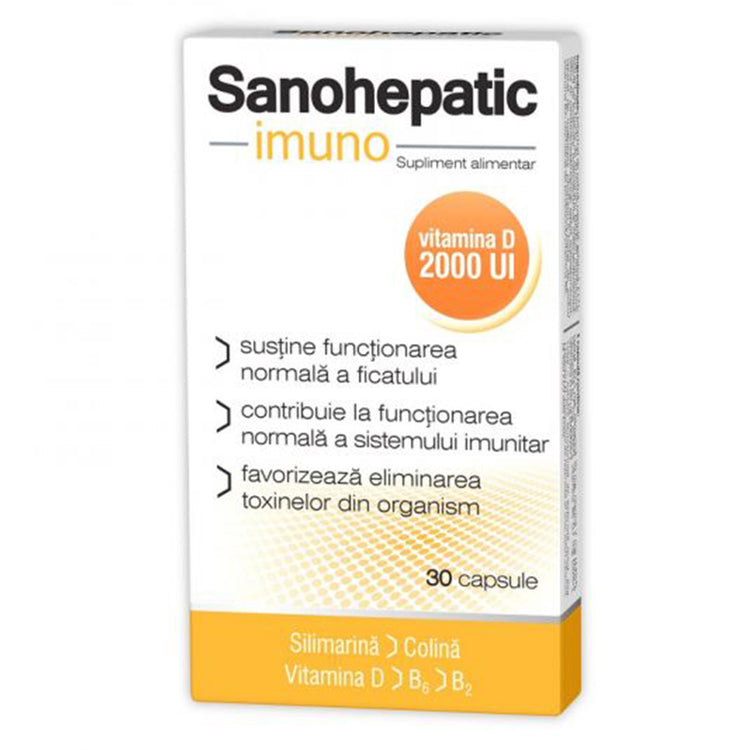 Sanohepatic Imuno, Zdrovit, 30 Capsule - Vitax.ro
