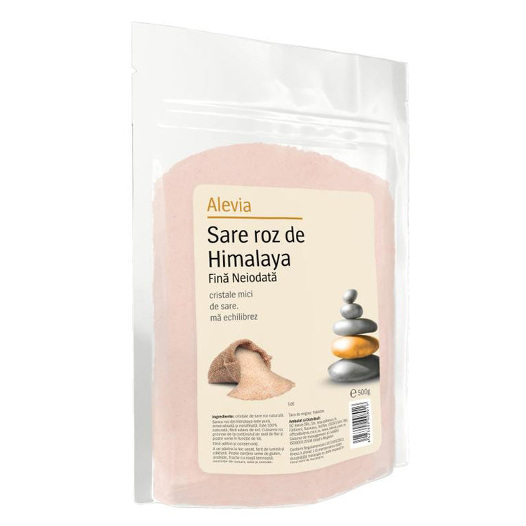 Sare Roz de Himalaya Fina Neiodata, Alevia, 500g - Vitax.ro