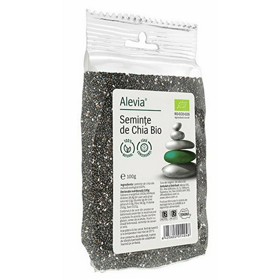 Seminte de Chia Bio, Alevia, 100g - Vitax.ro
