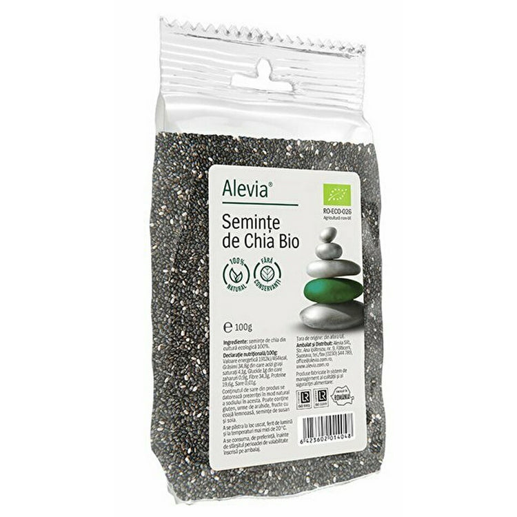Seminte de Chia Bio, Alevia, 100g - Vitax.ro