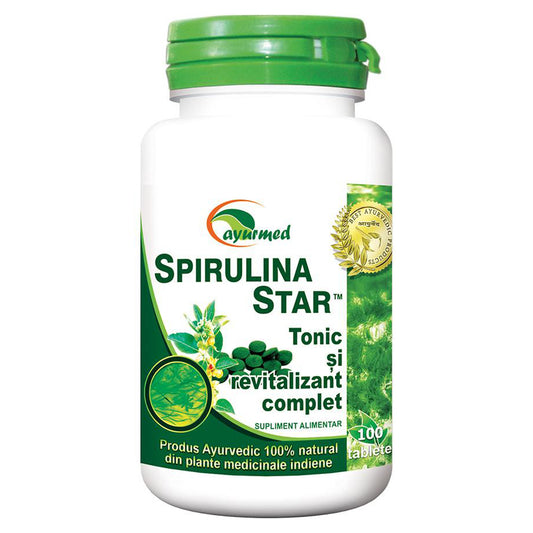 Spirulina Star, Ayurmed, 100 Tablete - Vitax.ro
