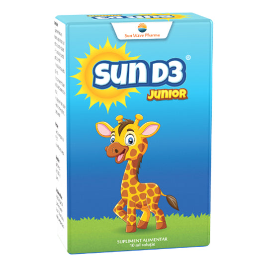 Sun D3 Junior Picaturi, Sun Wave Pharma, 10ml - Vitax.ro