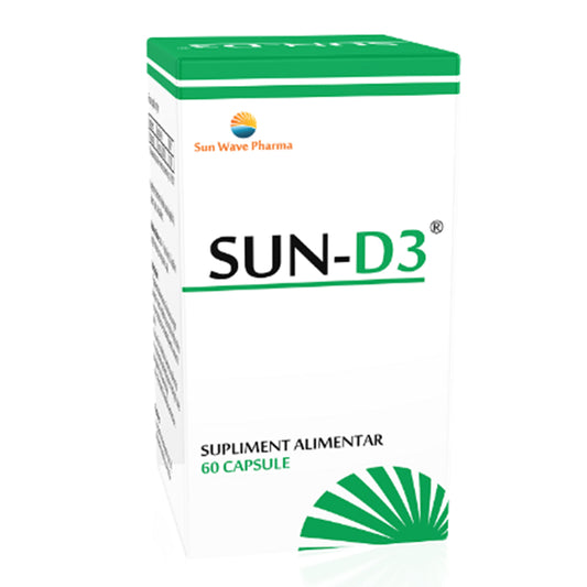 Sun D3, Sun Wave Pharma, 60 Capsule - Vitax.ro
