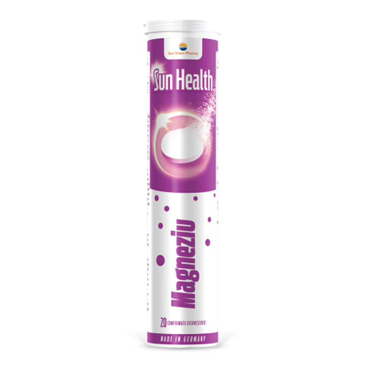 Sun Health Magnesium, Sun Wave Pharma, 20 Comprimate Efervescente - Vitax.ro