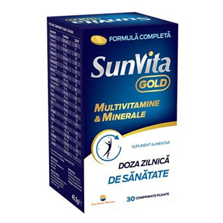Sunvita Gold, Sun Wave Pharma, 30 Comprimate - Vitax.ro