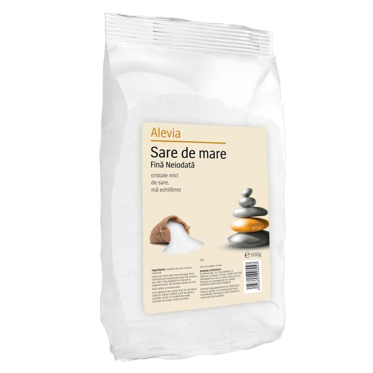 Sare de Mare Fina Neiodata, Alevia, 500g - Vitax.ro