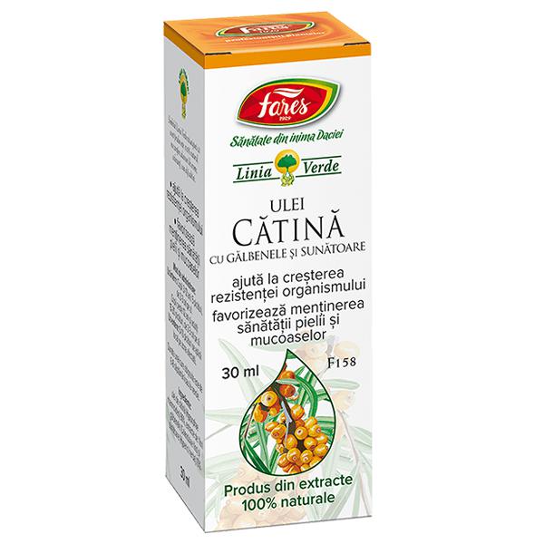 Ulei de Catina cu Galbenele si Sunatoare F158, Fares, 30ml - Vitax.ro
