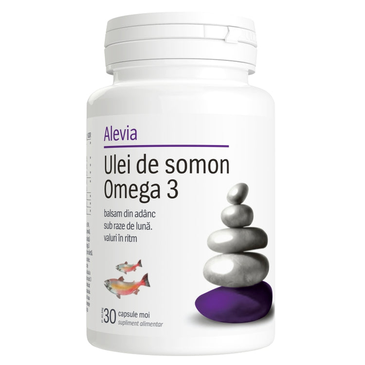 Ulei de Somon Omega 3, Alevia, 30 Comprimate - Vitax.ro