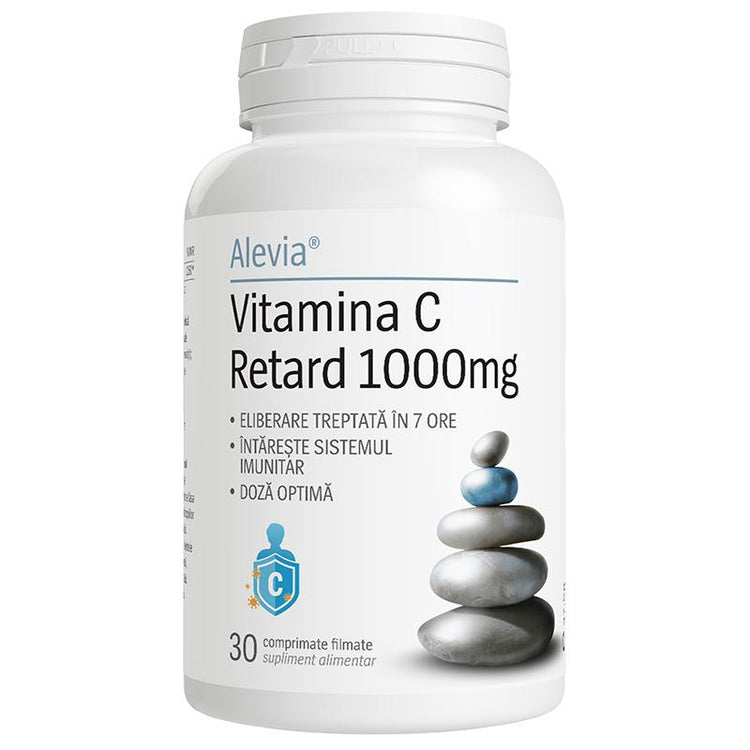 Vitamina C Retard 1000mg, Alevia, 30 Comprimate Filmate - Vitax.ro