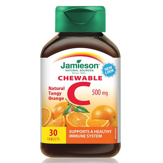 Vitamina C 500Mg, Jamieson, 30 Tablete Masticabile - Vitax.ro