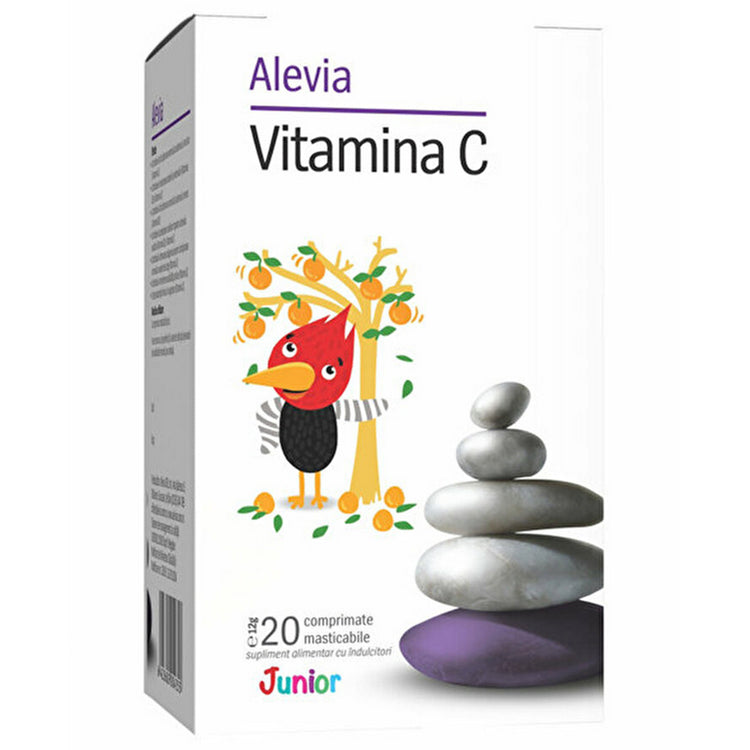 Vitamina C Junior, Alevia, 20 Comprimate Masticabile - Vitax.ro