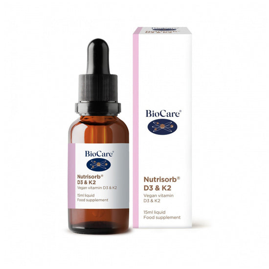 Vitamina D3 si K2 Lichida Nutrisorb, BioCare, 15ml - Vitax.ro