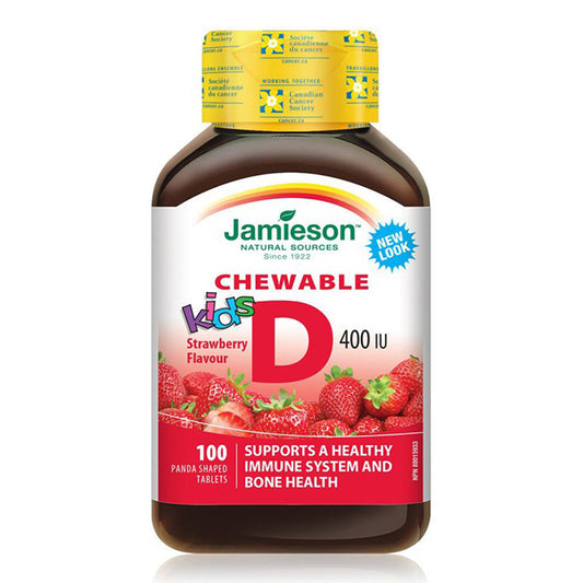 Vitamina D Pentru Copii 400UI, Jamieson, 100 Comprimate - Vitax.ro