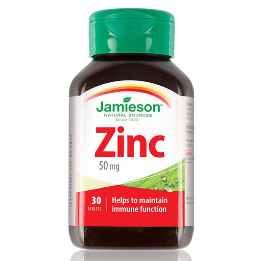 Zinc 50Mg, Jamieson, 30 Comprimate - Vitax.ro
