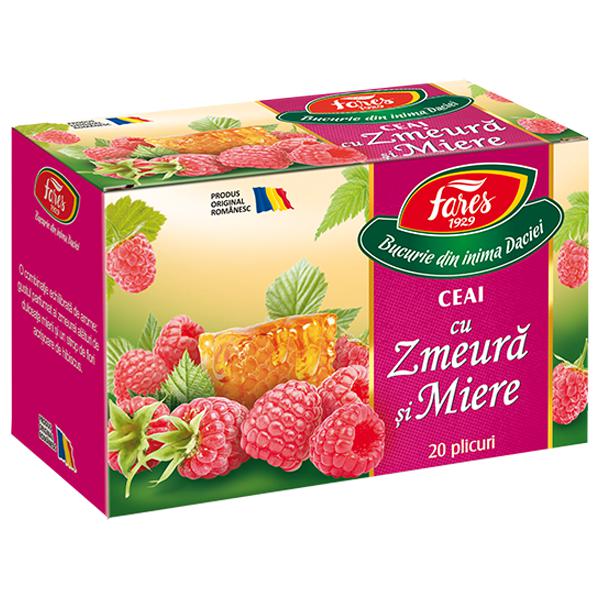 Ceai cu Zmeura si Miere, Fares, 20 Pliculete - Vitax.ro