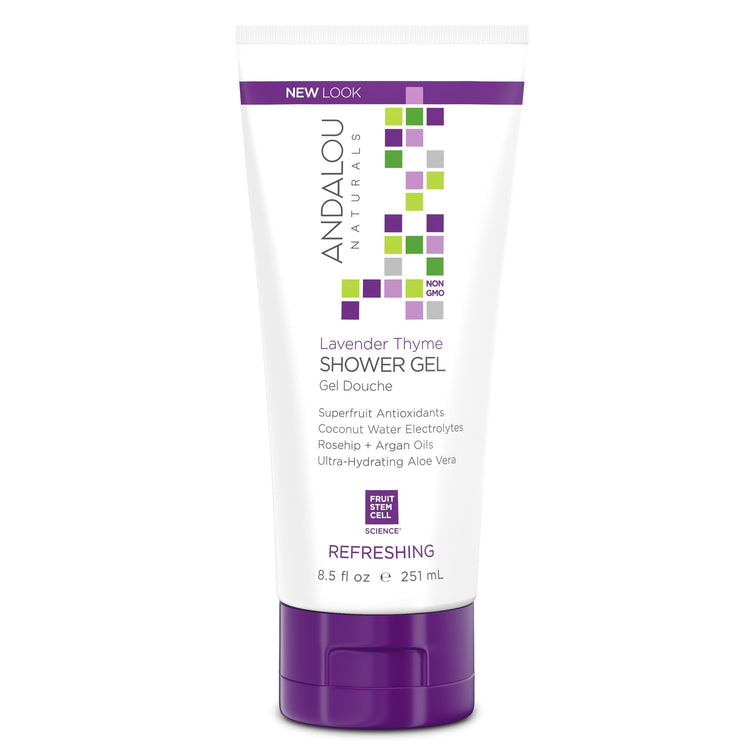Lavender Thyme Refreshing Shower Gel, Andalou Naturals, 251ml - Vitax.ro