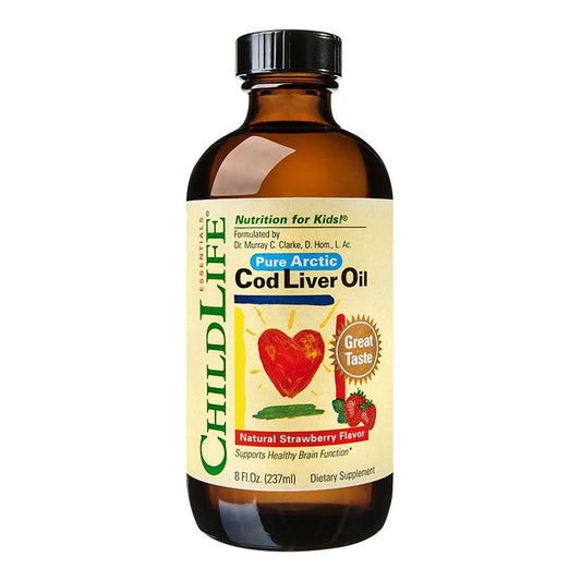 Cod Liver Oil, Childlife Essentials, Gust de Capsune, 237ml - Vitax.ro
