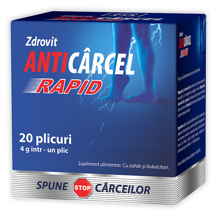Anticarcel Rapid, Zdrovit, 20 Plicuri - Vitax.ro