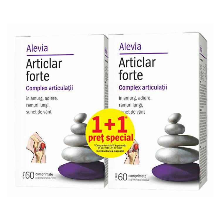 Articlar Forte Complex Articulatii, Alevia, 60 + 60 Comprimate - Vitax.ro