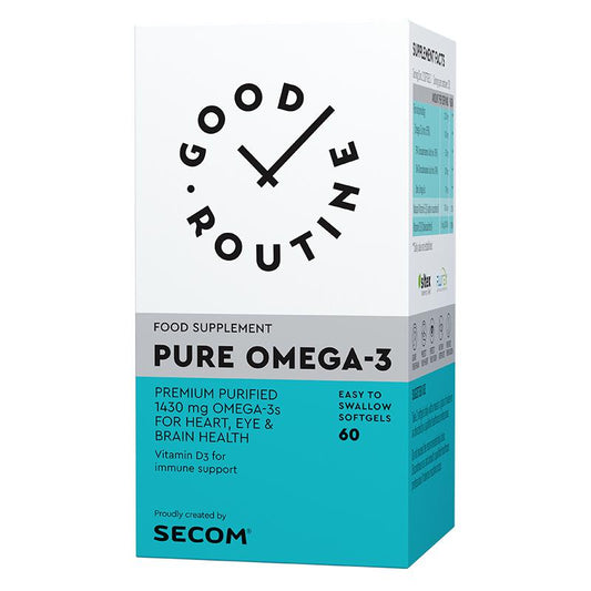 Pure Omega-3, Good Routine, Flacon cu 60 Capsule Gelationase Moi - Vitax.ro