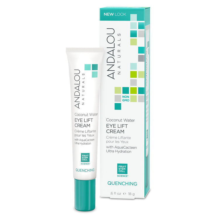 Coconut Water Eye Lift Cream, Andalou Naturals, 18ml - Vitax.ro