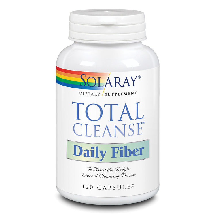Total Cleanse Daily Fiber, Solaray, Flacon cu 120 Capsule - Vitax.ro