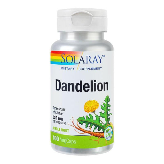 Dandelion - Papadie, 520mg, Solaray, 100 Capsule Vegetale - Vitax.ro