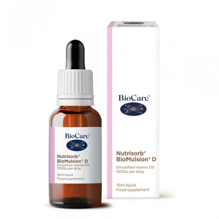 Vitamina D Lichida BioMulsion Nutrisorb, BioCare, 30ml - Vitax.ro
