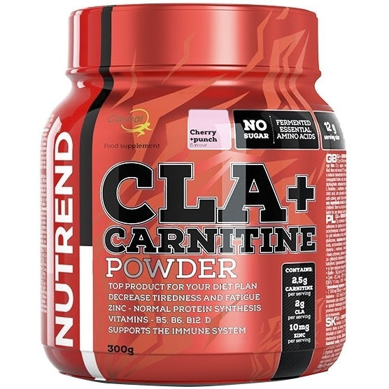 CLA + Carnitine Powder, Cherry + Punch - 300g - Vitax.ro