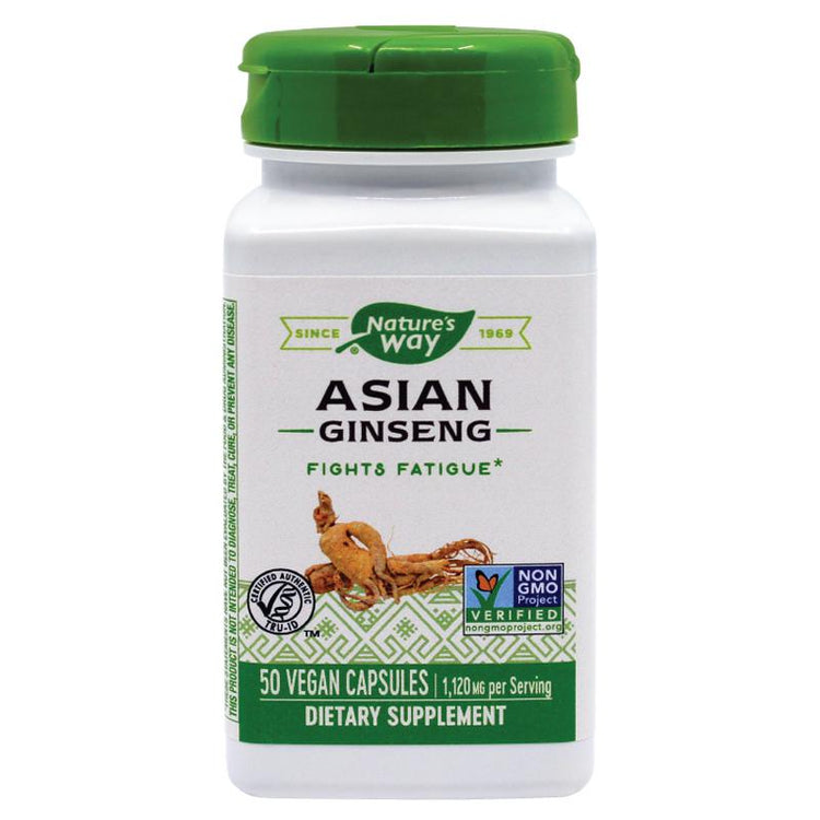 Asian Ginseng 560mg, Nature'S Way, 50 Capsule Vegetale - Vitax.ro