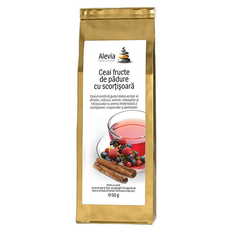 Ceai Fructe de Padure cu Scortisoara, Alevia, 35g - Vitax.ro