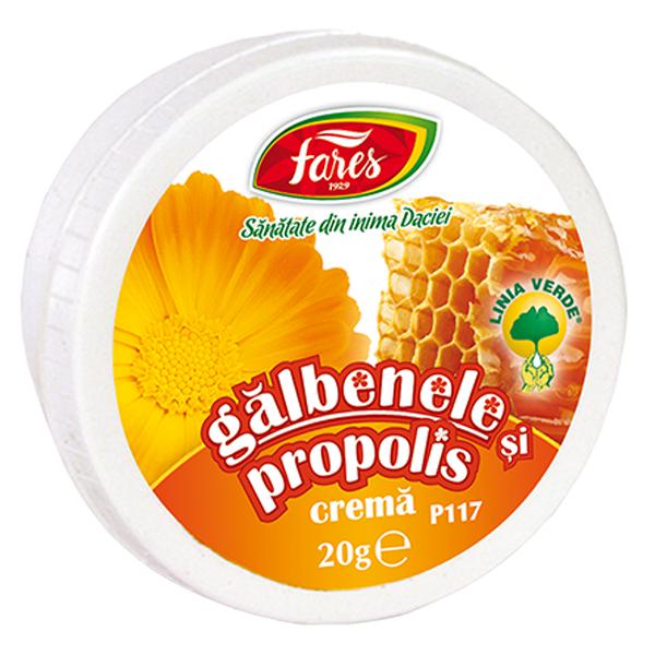 Galbenele si Propolis P117, Fares, Crema 20gr - Vitax.ro