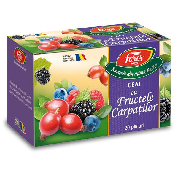 Ceai cu Fructele Carpatilor, Fares, 20 Pliculete - Vitax.ro