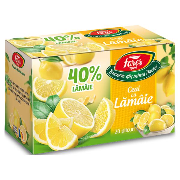 Ceai cu Lamaie 40%, Fares, 20 Pliculete - Vitax.ro