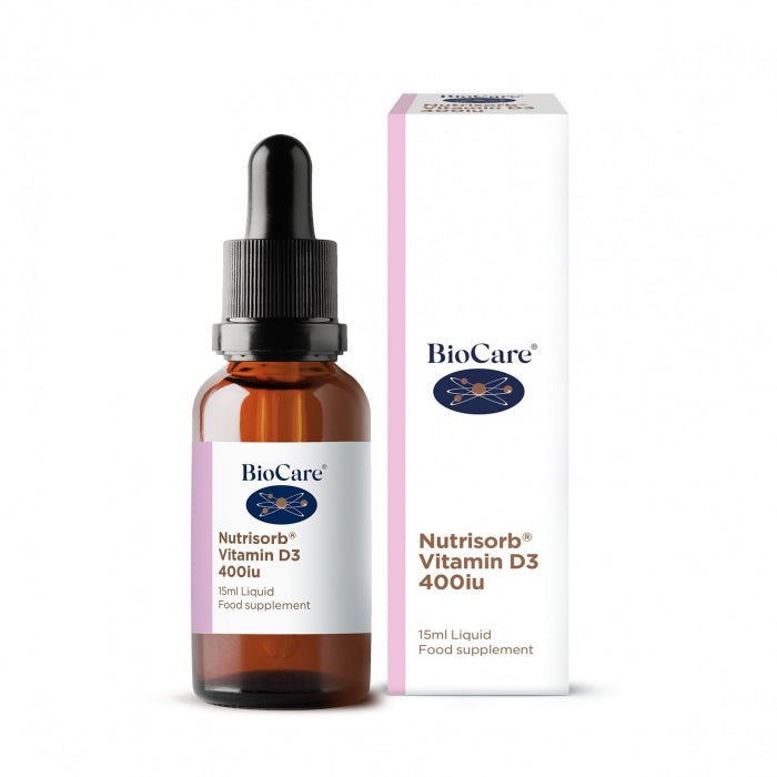 Vitamina Lichida D3 400UI Nutrisorb, BioCare, 15ml - Vitax.ro