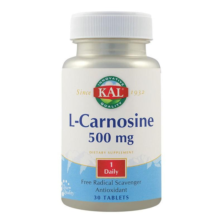 L-Carnosine 500mg, KAL, ActivTab, 30 Tablete - Vitax.ro